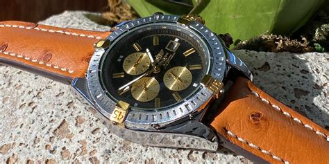 breitling leather case|aftermarket breitling straps.